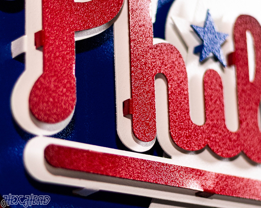 Philadelphia Phillies Crest 3D Metal Wall Art