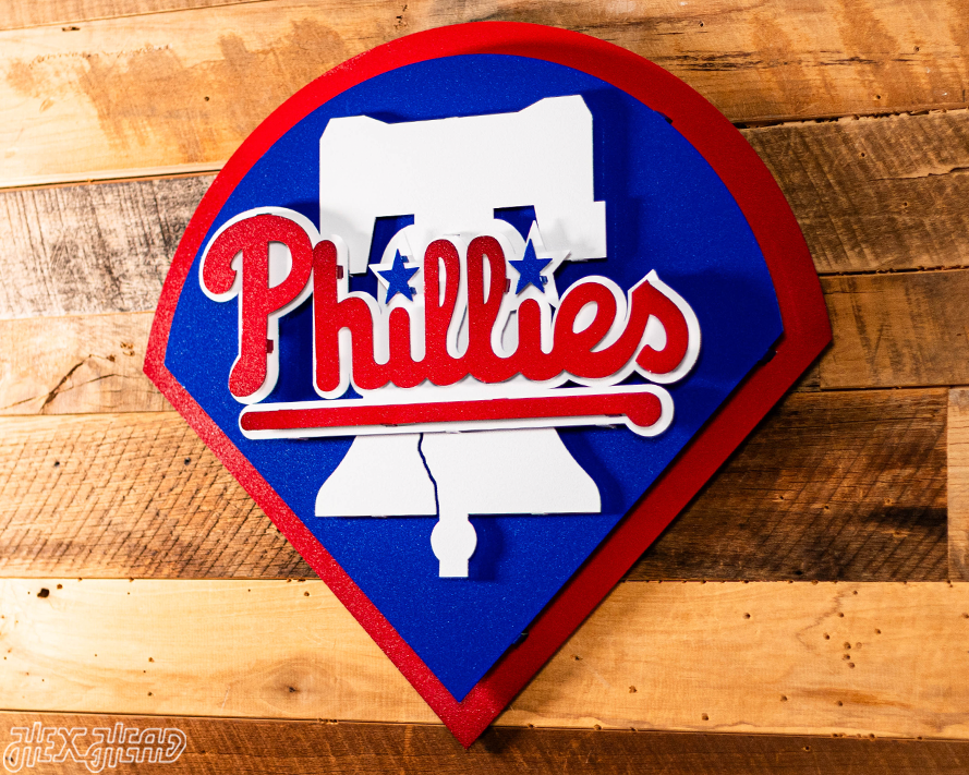 Philadelphia Phillies Crest 3D Metal Wall Art