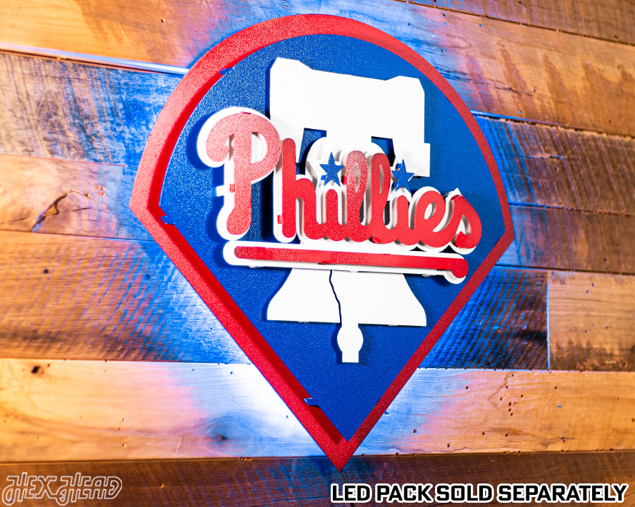 Philadelphia Phillies Crest 3D Metal Wall Art