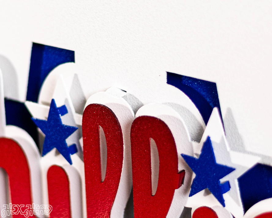 Philadelphia Phillies Crest 3D Metal Wall Art