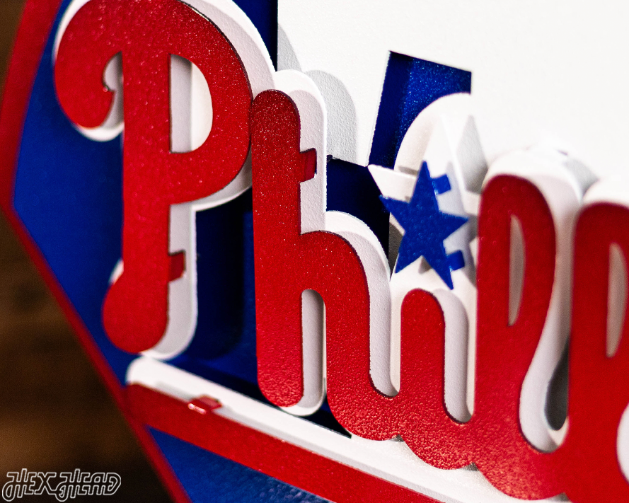 Philadelphia Phillies Crest 3D Metal Wall Art