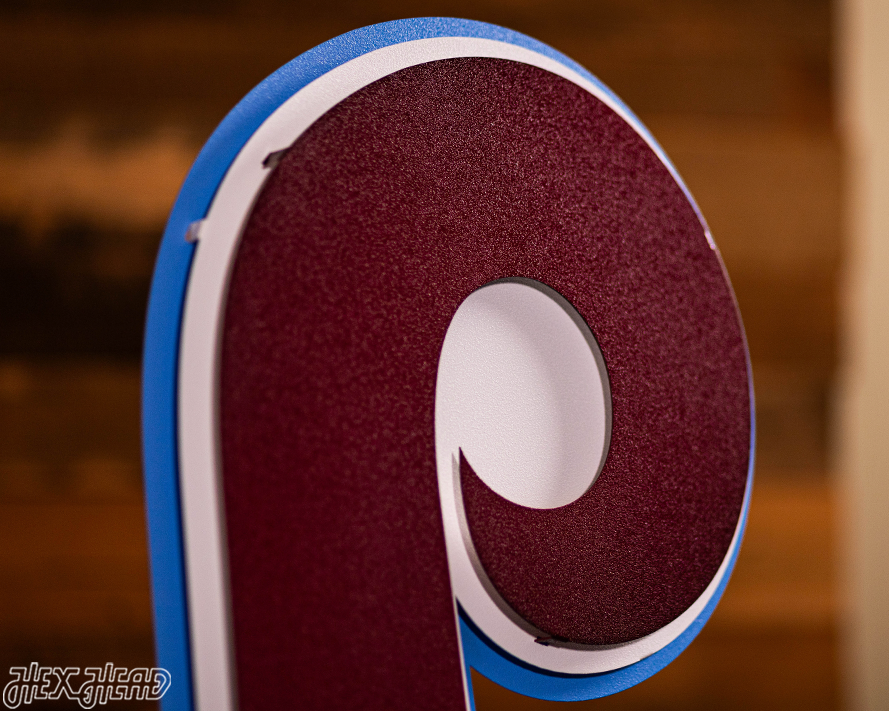 Philadelphia Phillies 1975-86 Cooperstown 3D Metal Wall Art