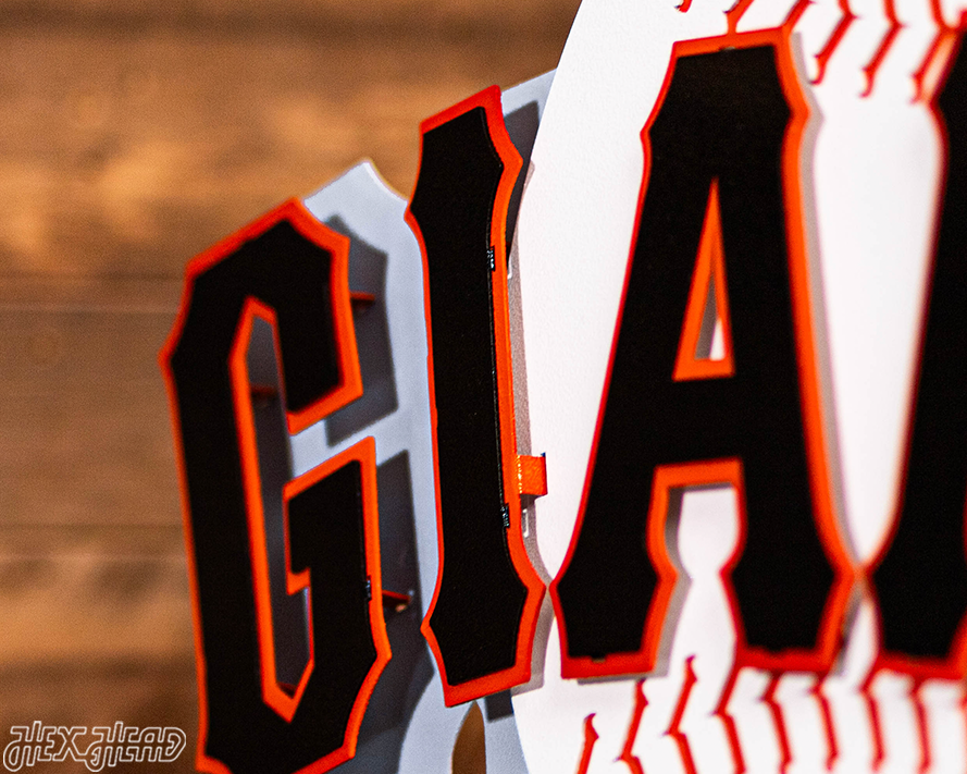 San Francisco Giants Club Logo 3D Vintage Metal Wall Art