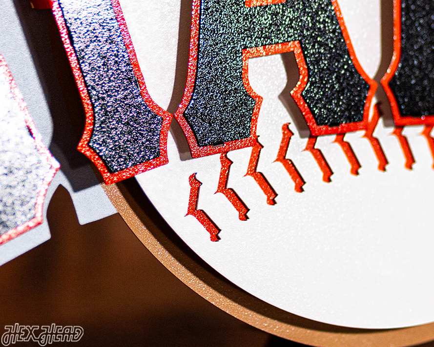 San Francisco Giants Club Logo 3D Vintage Metal Wall Art