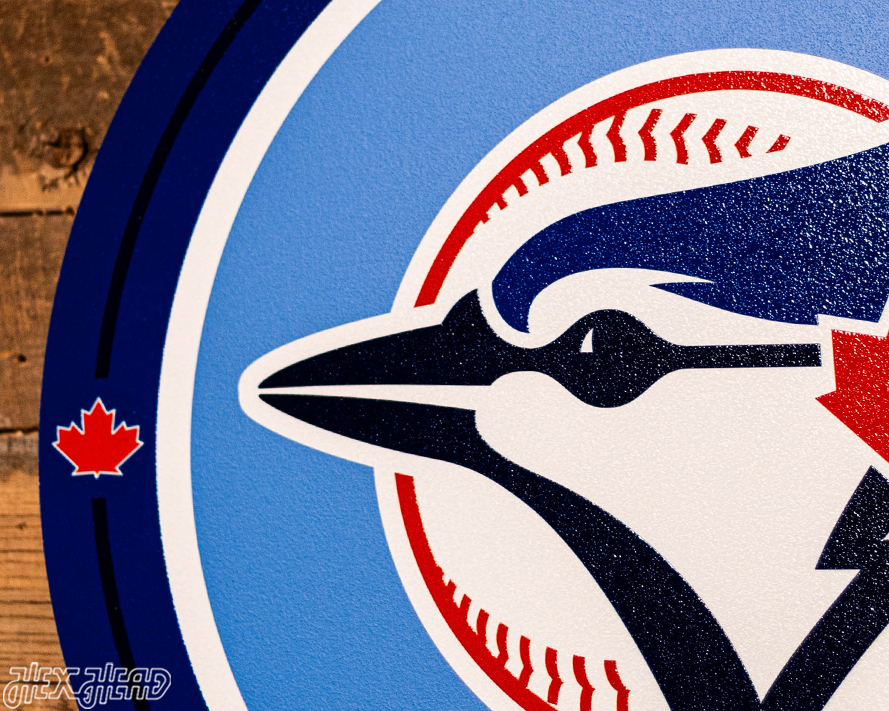 VARSITY Collection- SINGLE Layer Toronto Blue Jays Metal Wall Art