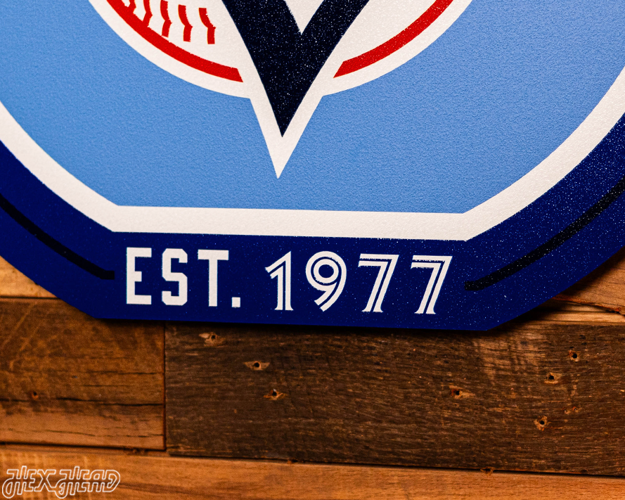 VARSITY Collection- SINGLE Layer Toronto Blue Jays Metal Wall Art