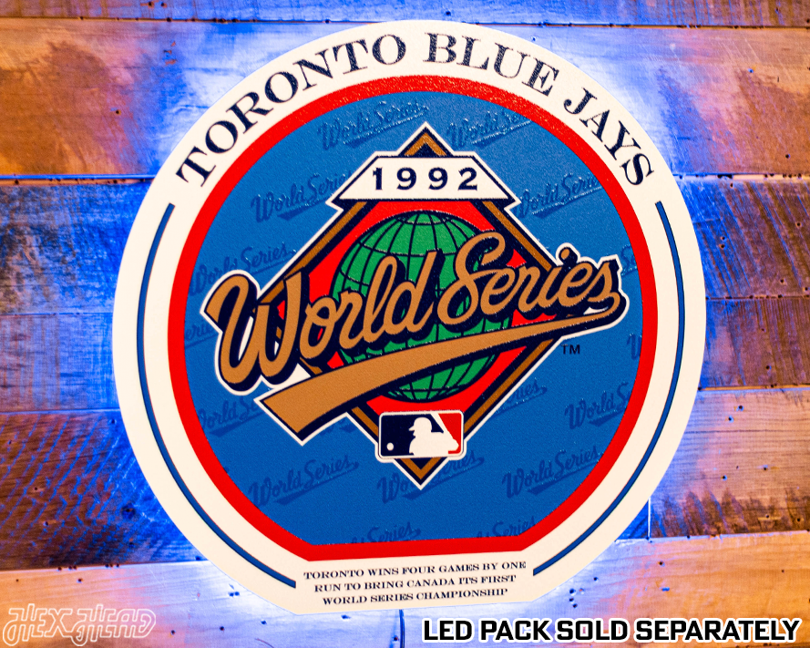 VARSITY Collection- SINGLE Layer Toronto Blue Jays 1992 World Series Wall Art