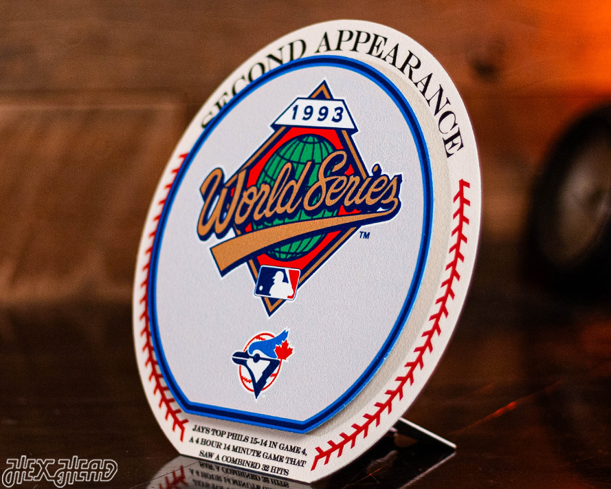 Toronto Blue Jays 1993 World Series "Double Play" On the Shelf or on the Wall Art