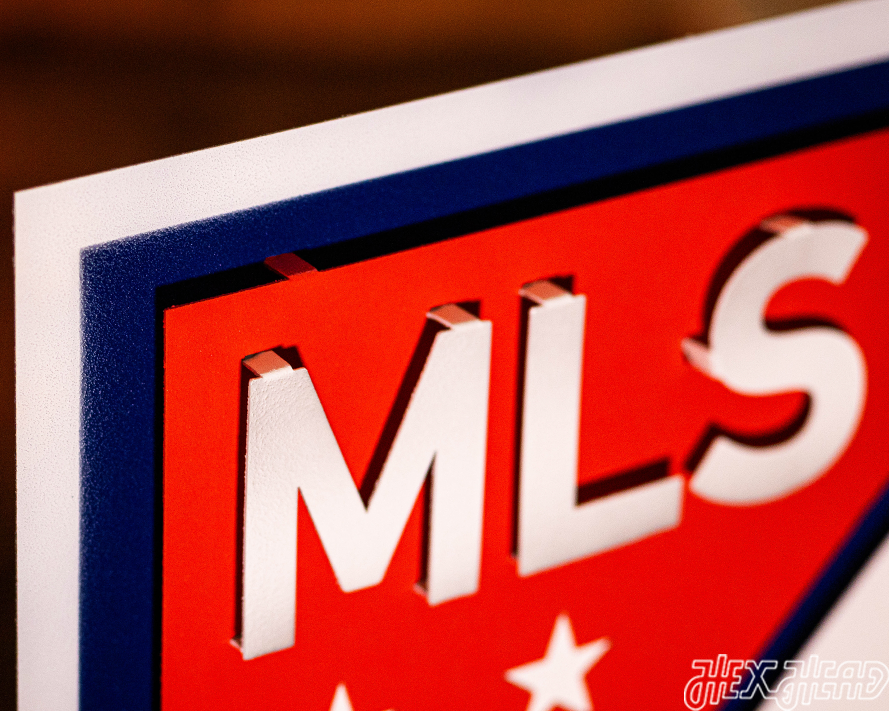 CLOSE OUT - Major League Soccer Shield 3D Vintage Metal Wall Art
