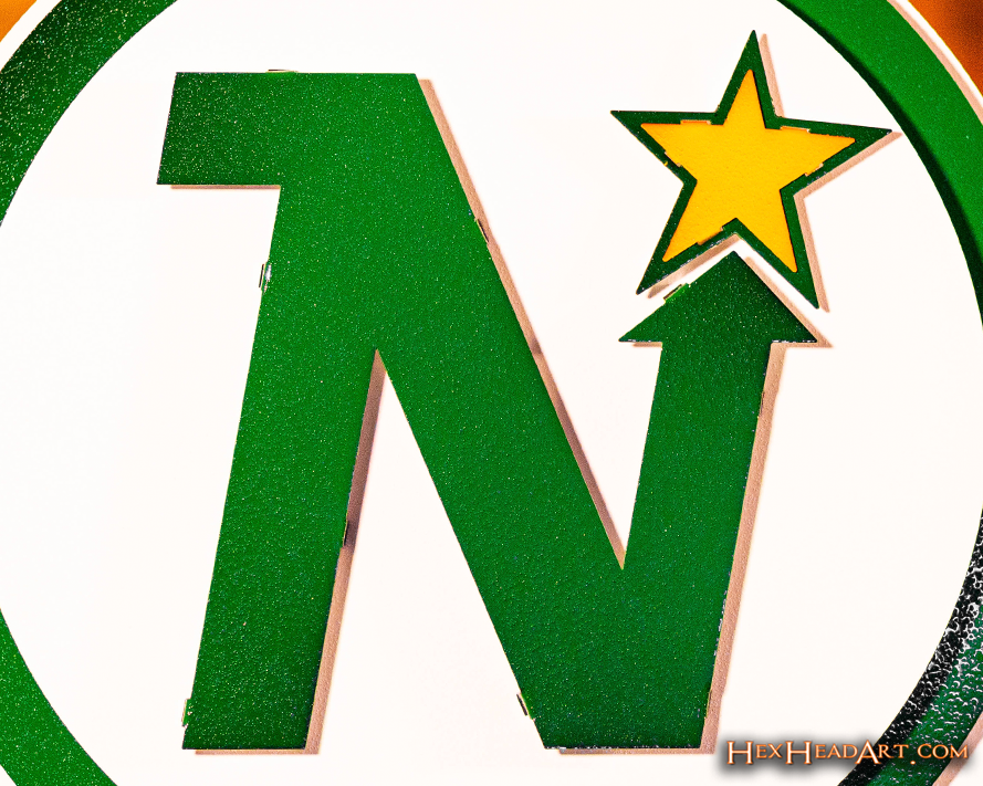 Minnesota North Stars 3D Vintage Metal Wall Art