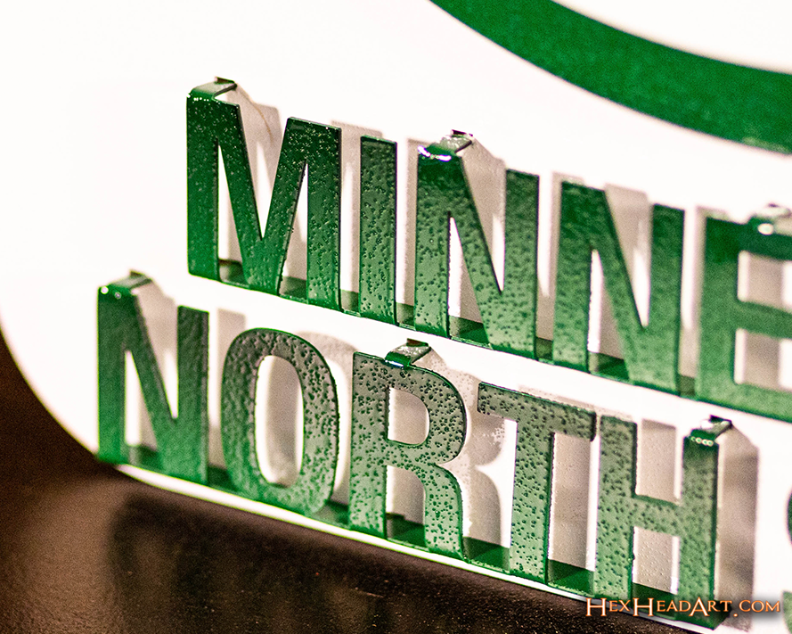 Minnesota North Stars 3D Vintage Metal Wall Art