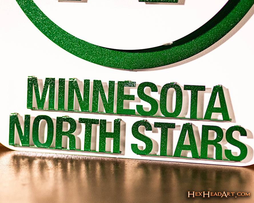 Minnesota North Stars 3D Vintage Metal Wall Art