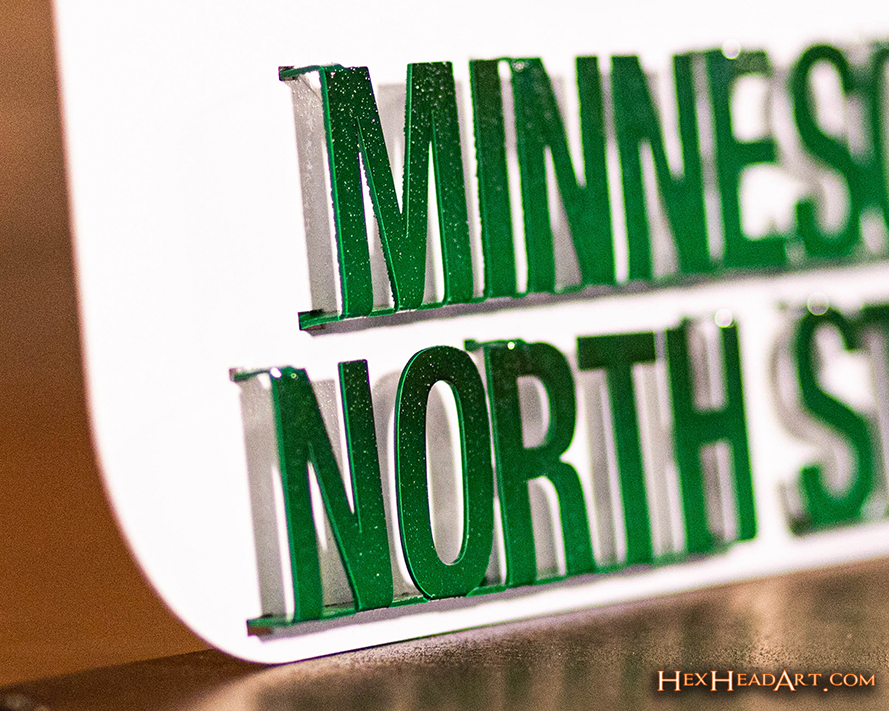 Minnesota North Stars 3D Vintage Metal Wall Art