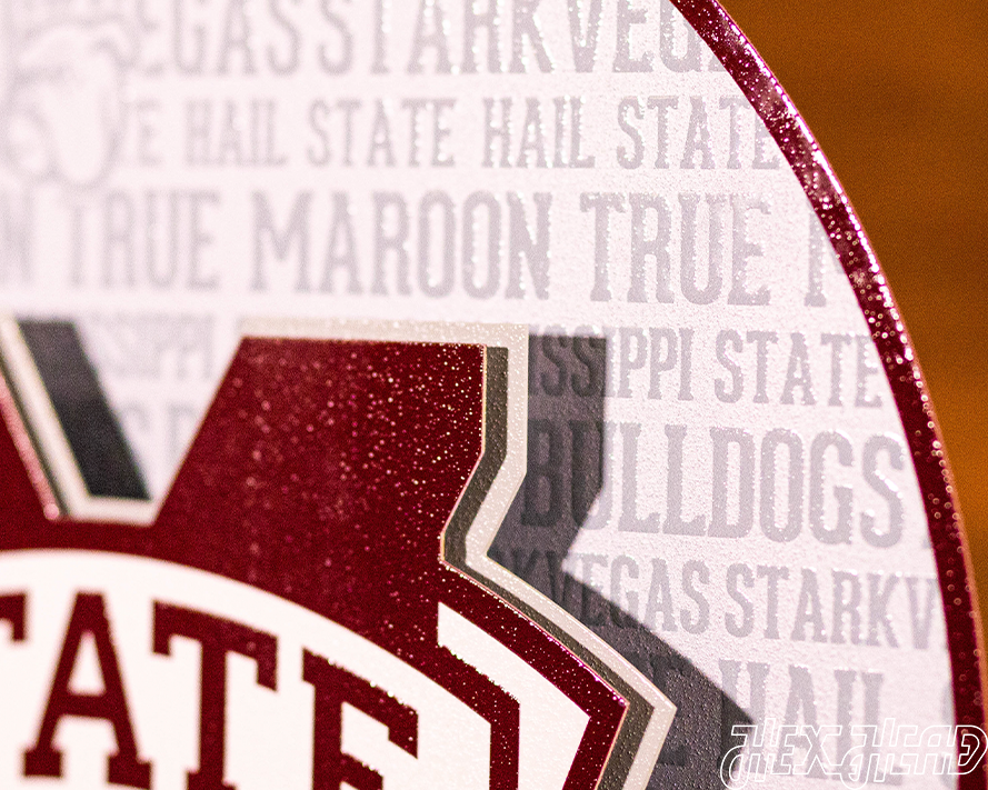 Mississippi State CRAFT SERIES 3D Embossed Metal Wall Art