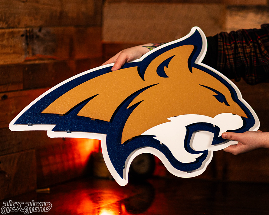 Montana State Bobcats 3D Metal Wall Art