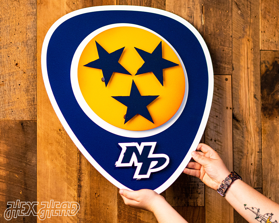 Nashville Predators 3D Vintage Metal Wall Art
