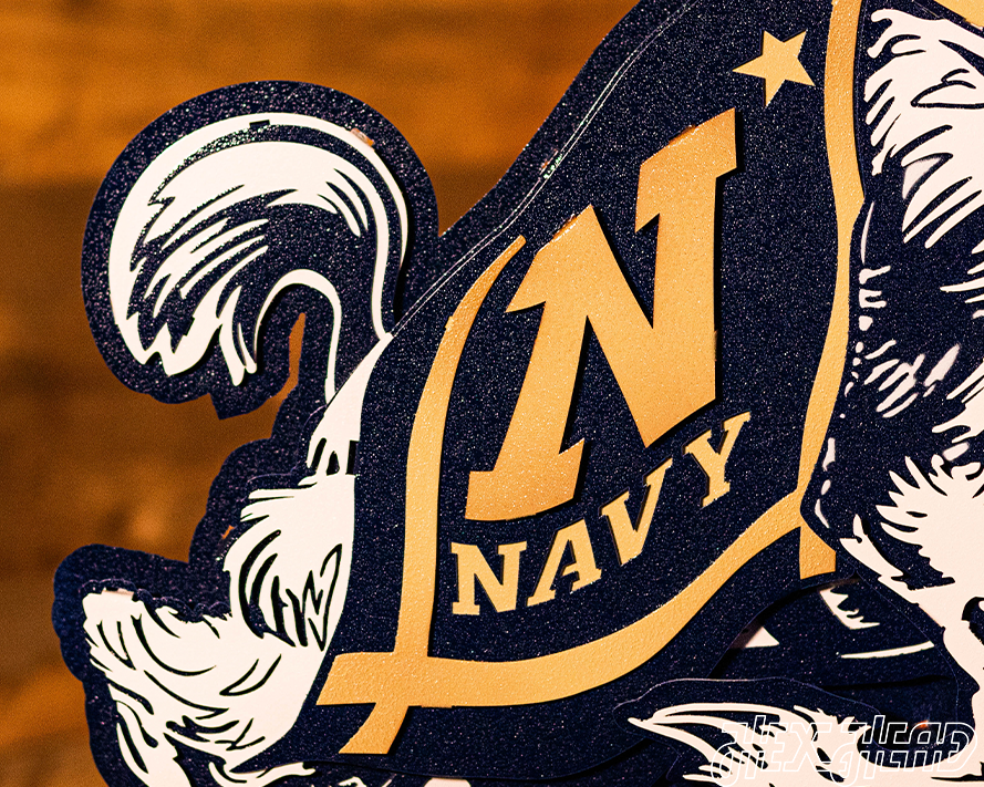 US Naval Academy "Jumping Goat" 3D Vintage Metal Wall Art