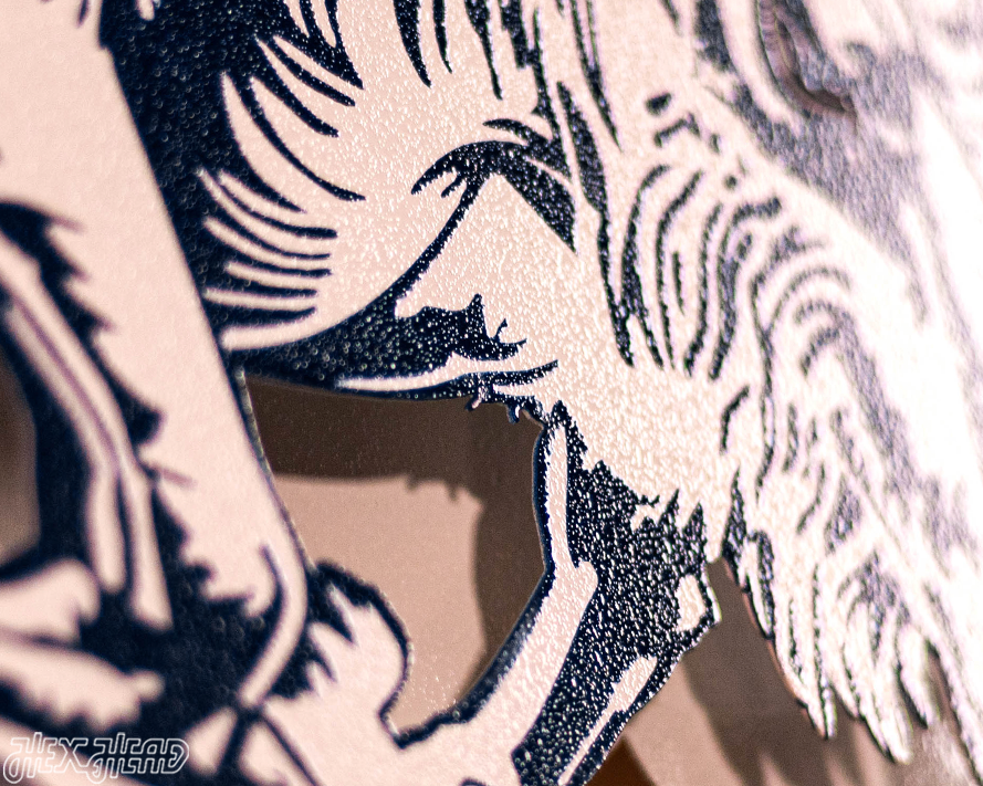 US Naval Academy "Jumping Goat" 3D Vintage Metal Wall Art