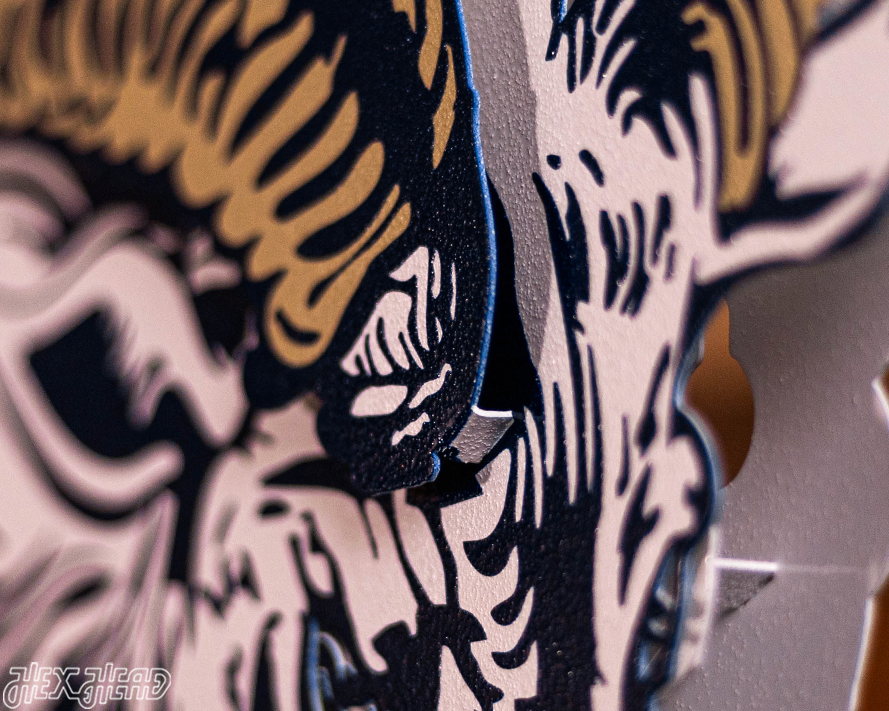 US Naval Academy "Jumping Goat" 3D Vintage Metal Wall Art