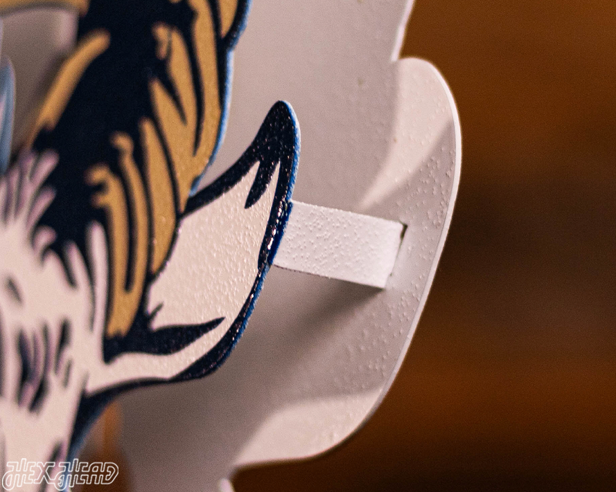 US Naval Academy "Jumping Goat" 3D Vintage Metal Wall Art