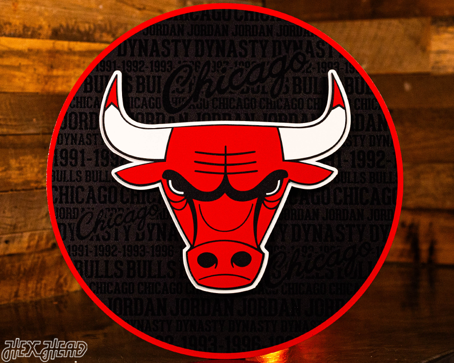 Chicago Bulls CRAFT SERIES 3D Embossed Metal Wall Art