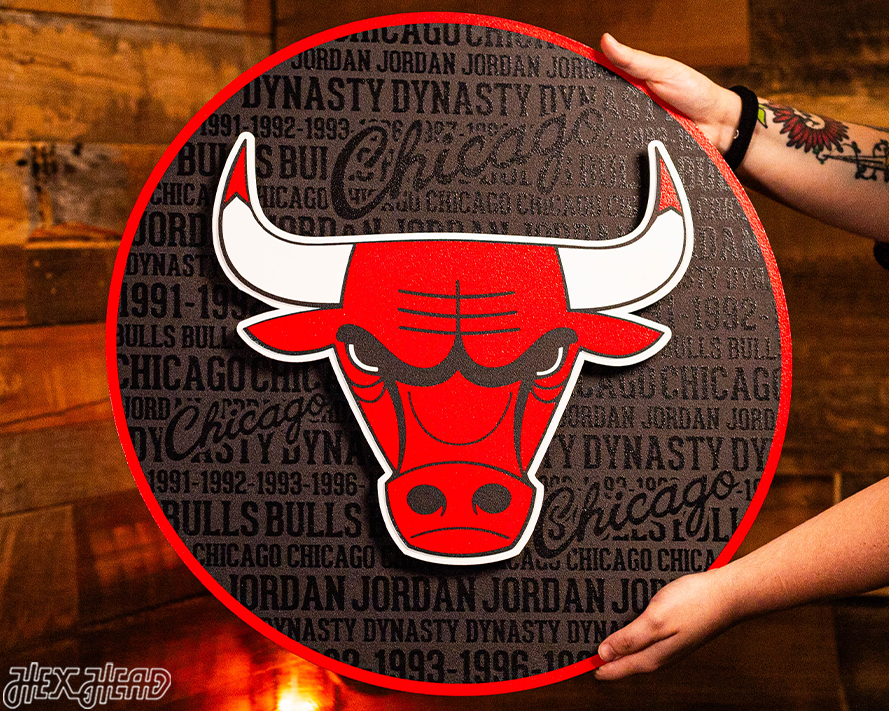 Chicago Bulls CRAFT SERIES 3D Embossed Metal Wall Art