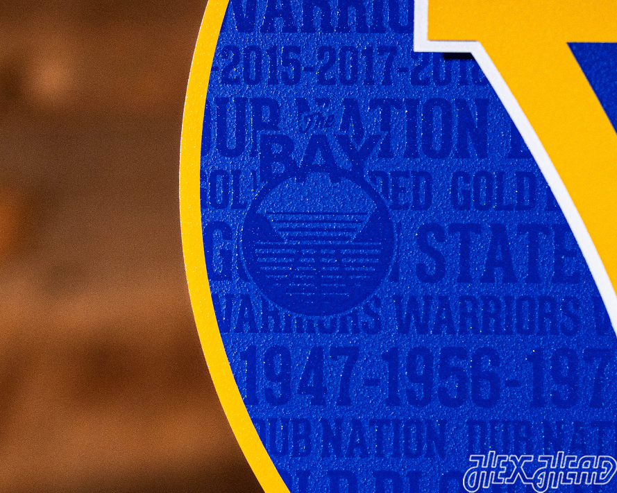 Golden State Warriors CRAFT SERIES 3D Embossed Metal Wall Art