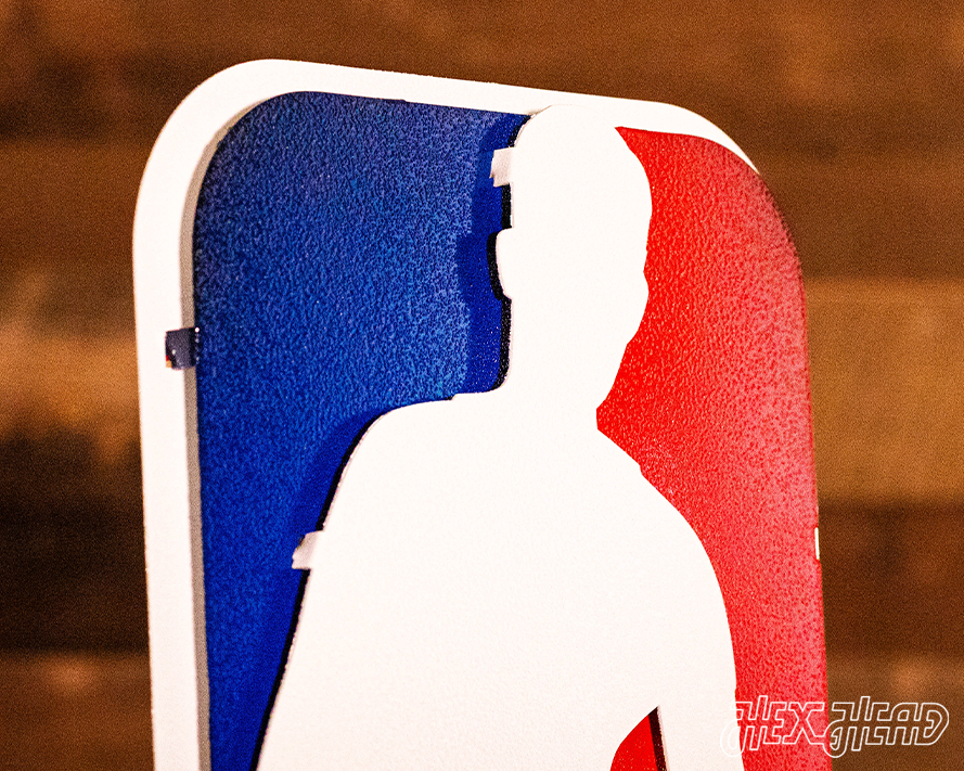 NBA "THE LOGO"  3D Vintage Metal Wall Art