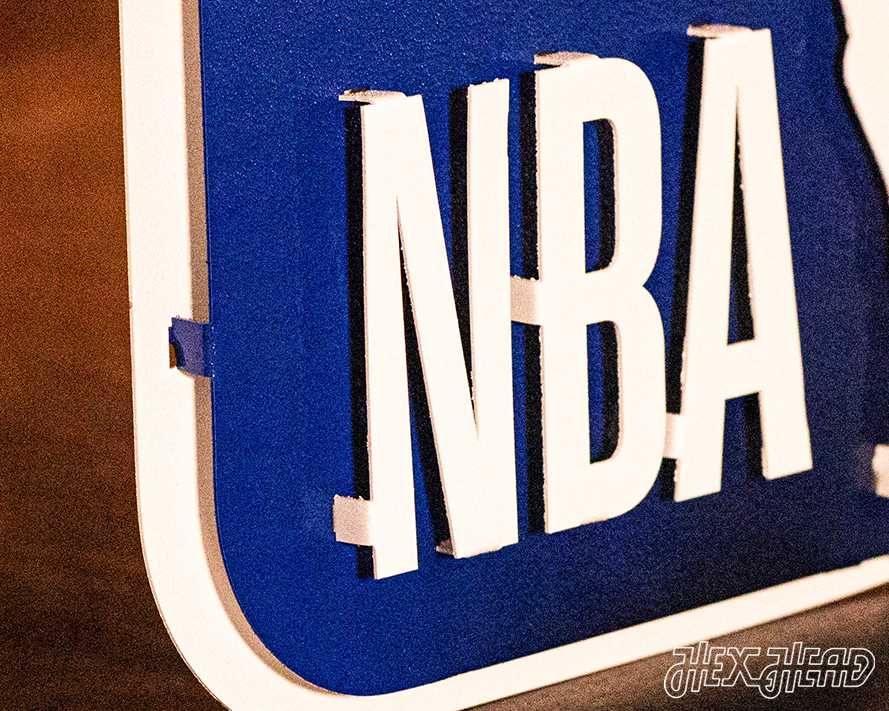 NBA "THE LOGO"  3D Vintage Metal Wall Art