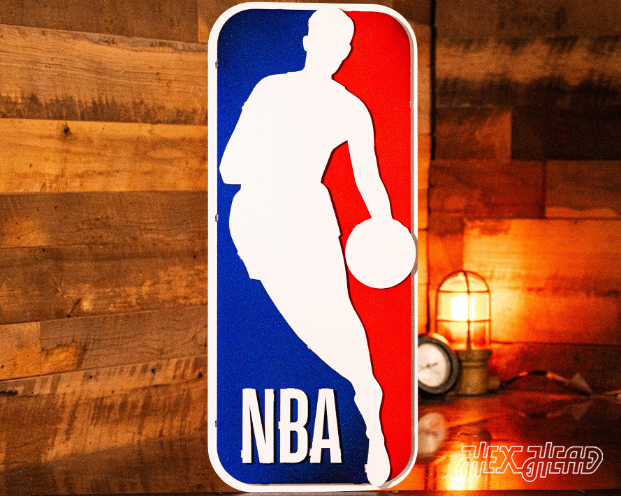 NBA "THE LOGO"  3D Vintage Metal Wall Art