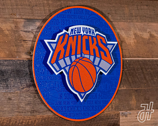 New York Knicks CRAFT SERIES 3D Vintage Metal Wall Art