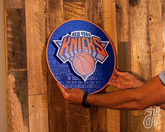 New York Knicks CRAFT SERIES 3D Vintage Metal Wall Art