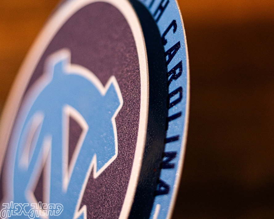 North Carolina Tar Heels "Double Play" On the Shelf or on the Wall Art