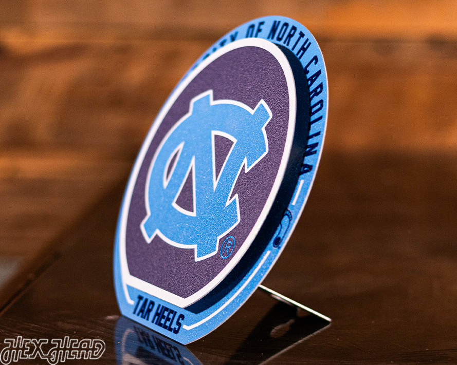 North Carolina Tar Heels "Double Play" On the Shelf or on the Wall Art