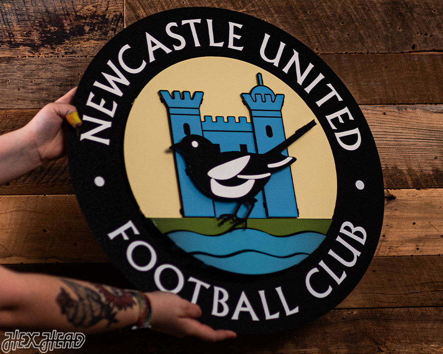 Newcastle United Football Club 3D Metal Wall Art