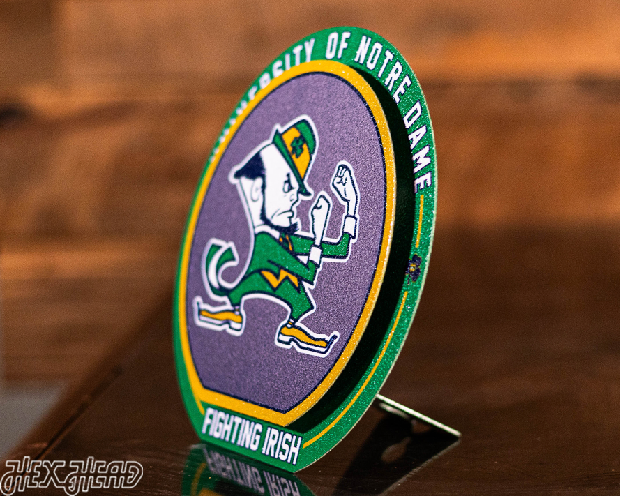 Notre Dame Fighting Irish "Double Play" On the Shelf or on the Wall Art