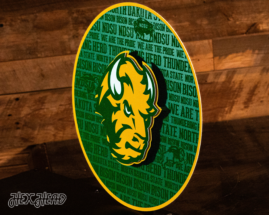 North Dakota State CRAFT SERIES 3D Embossed Metal Wall Art