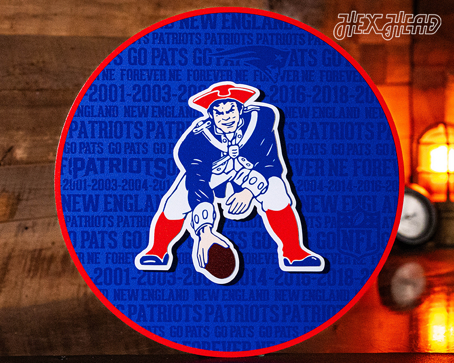 NEW ENGLAND PATRIOTS 3D Metal Sign - Layered deals - Powder Coated