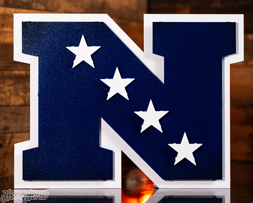 National Football Conference 3D Vintage Metal Wall Art