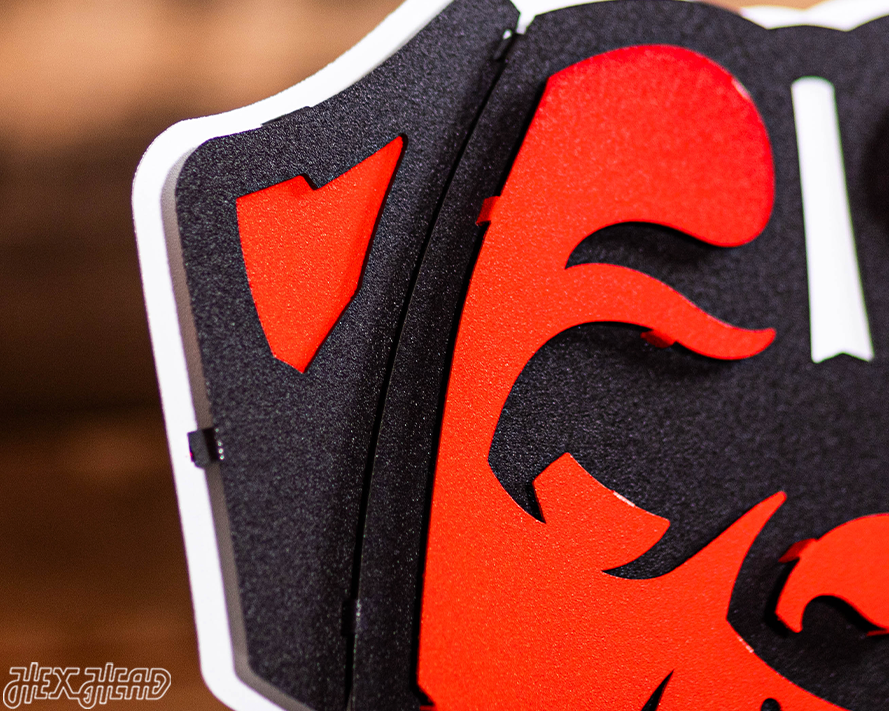 Cleveland Browns Bulldog Head 3D Metal Wall Art