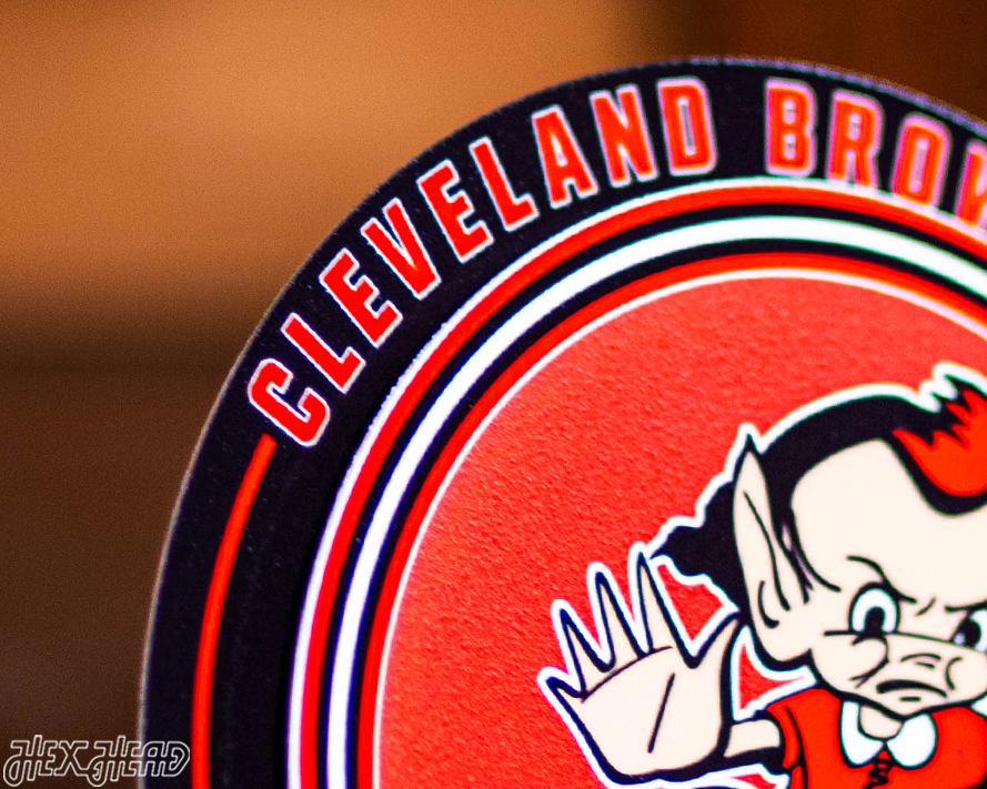 Cleveland Browns "Double Play" On the Shelf or on the Wall Art