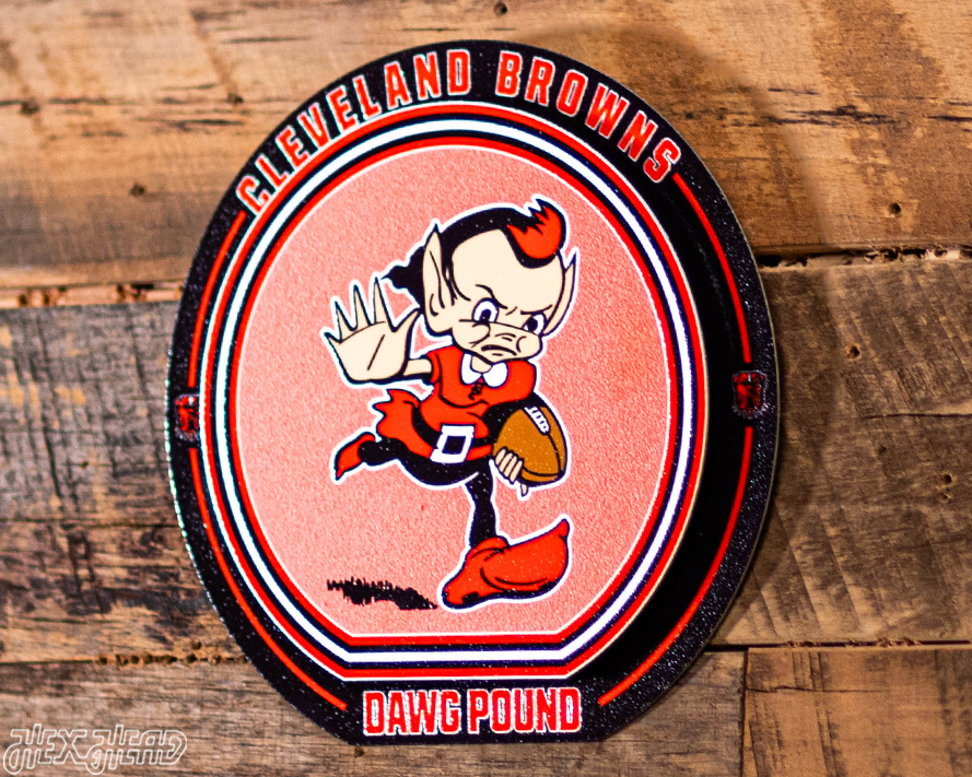 Cleveland Browns "Double Play" On the Shelf or on the Wall Art