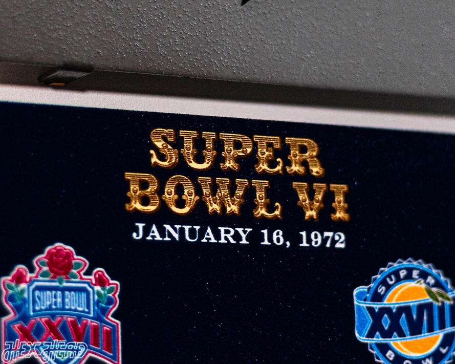 Dallas Cowboys DYNASTY - Super Bowl Wins w/ Replaceable Icon Plate 3D Vintage Metal Wall Art