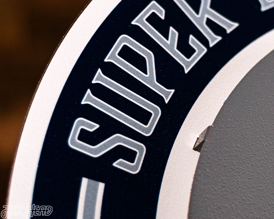 Dallas Cowboys DYNASTY - Super Bowl Wins w/ Replaceable Icon Plate 3D Vintage Metal Wall Art