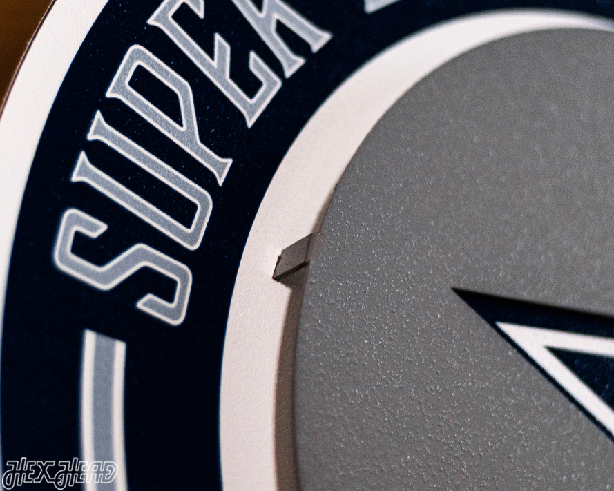 Dallas Cowboys DYNASTY - Super Bowl Wins w/ Replaceable Icon Plate 3D Vintage Metal Wall Art