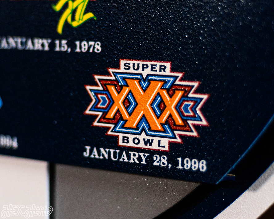 Dallas Cowboys DYNASTY - Super Bowl Wins w/ Replaceable Icon Plate 3D Vintage Metal Wall Art