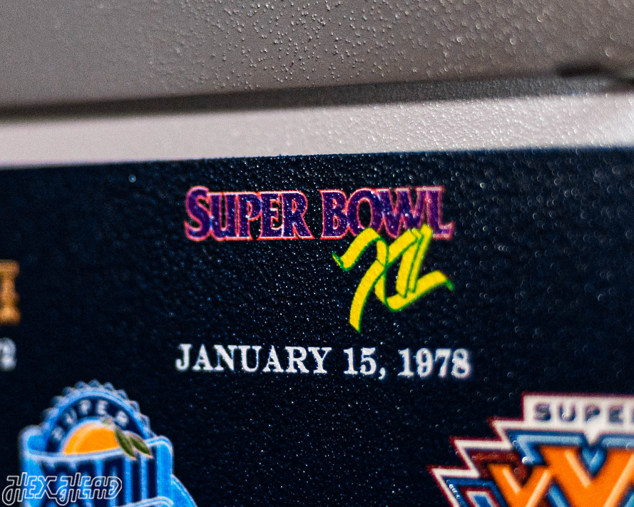 Dallas Cowboys DYNASTY - Super Bowl Wins w/ Replaceable Icon Plate 3D Vintage Metal Wall Art