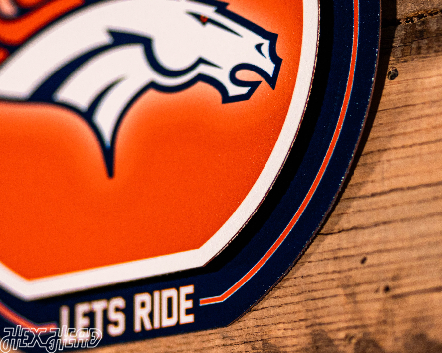 Denver Broncos "Double Play" On the Shelf or on the Wall Art