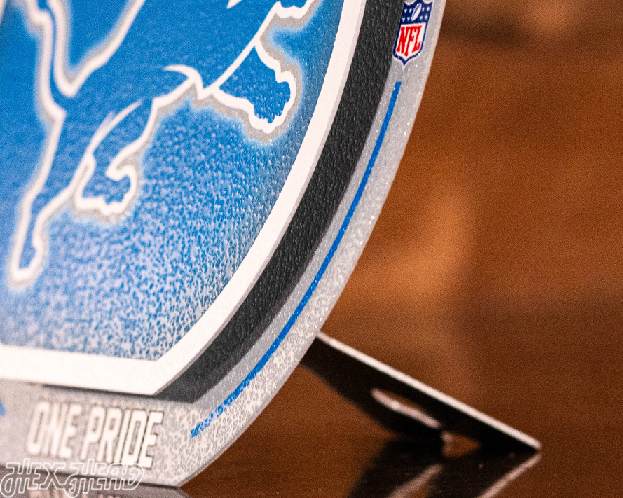 Detroit Lions "Double Play" On the Shelf or on the Wall Art