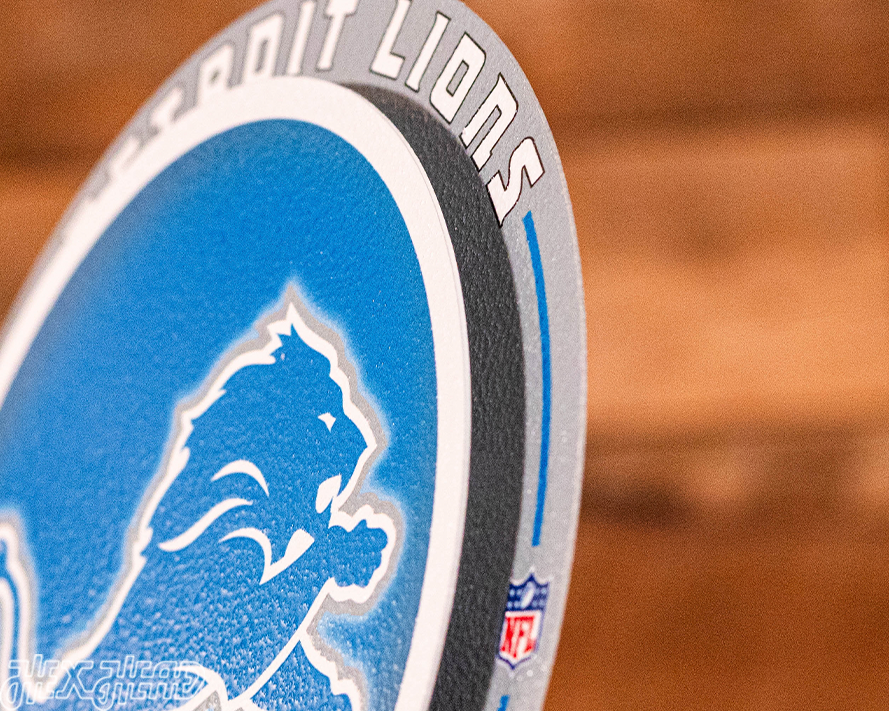 Detroit Lions "Double Play" On the Shelf or on the Wall Art